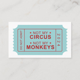 Inte mitt cirkus, inte mitt påminnelsekort för apo rabattkort