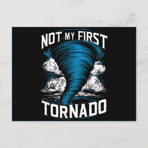 Inte mitt första Tornado Retro Storm Chaser Vykort