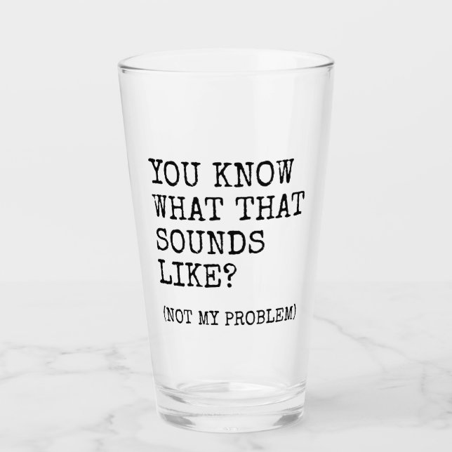 Inte mitt problem glaskopp (Framsida)