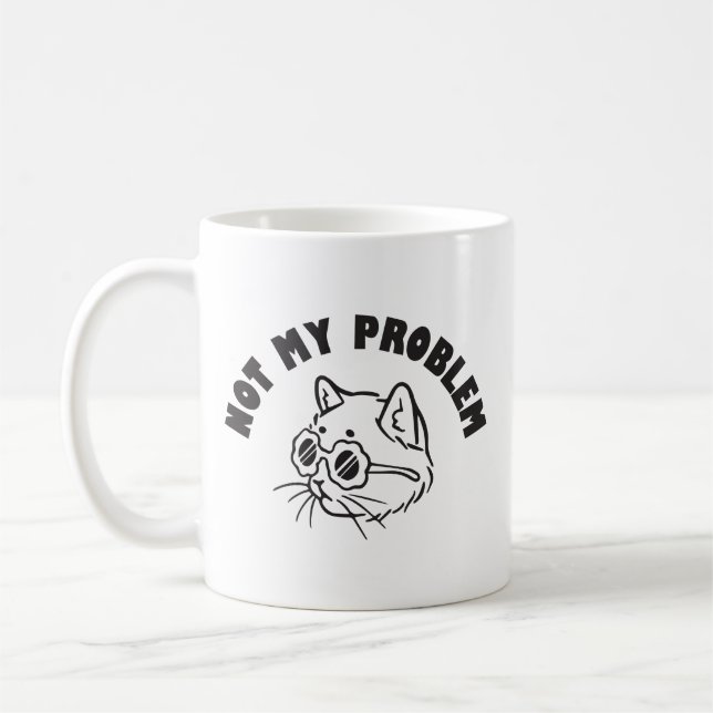 Inte mitt problem  kaffemugg (Vänster)