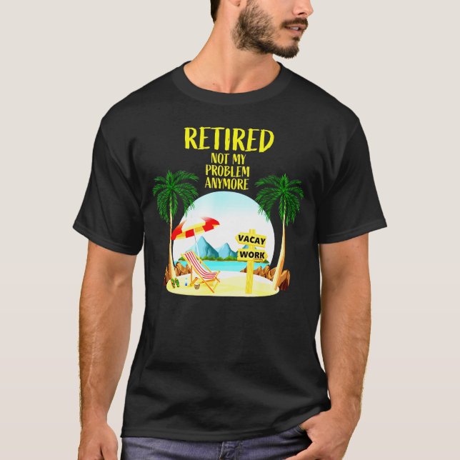 Inte mitt problem längre 2020 Pension Manar Kvinno T Shirt (Framsida)