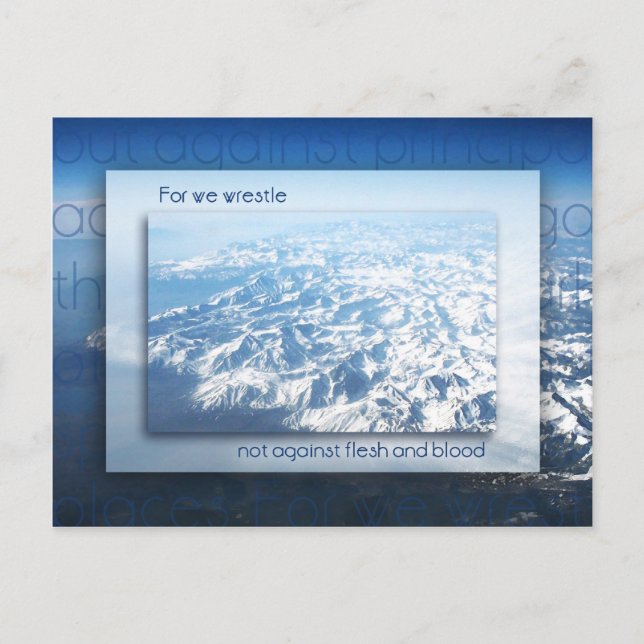 Inte mot mjöl och blod vykort (Framsida)