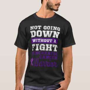 Inte nedåt utan en kamp mot pankreascancer t shirt