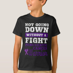 Inte nedåt utan en kamp mot pankreascancer t shirt
