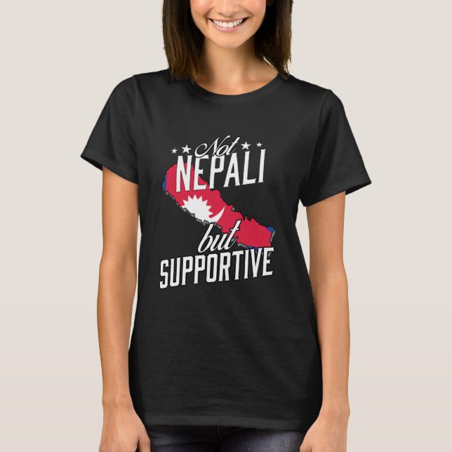 Inte Nepali utan servoreseturist Nepali Ne T Shirt (Framsida)