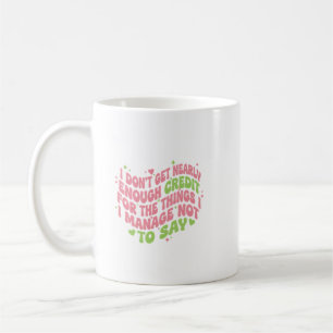 Inte Nog Kredit Roligt Snark Citat Kaffemugg