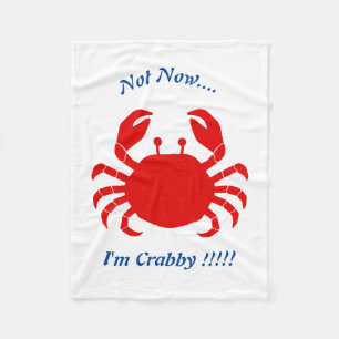 Inte nu... Jag är Crabby!! Vridning Fleecefilt