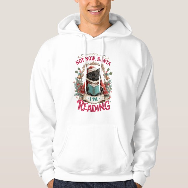 Inte Nu Tomte Jag Läser  Hoodie (Framsida)