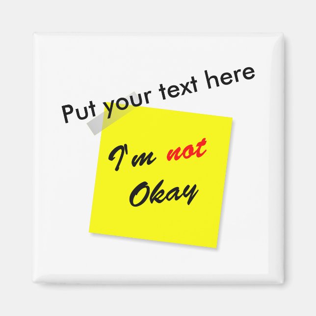 Inte okej magnet (Framsidan)