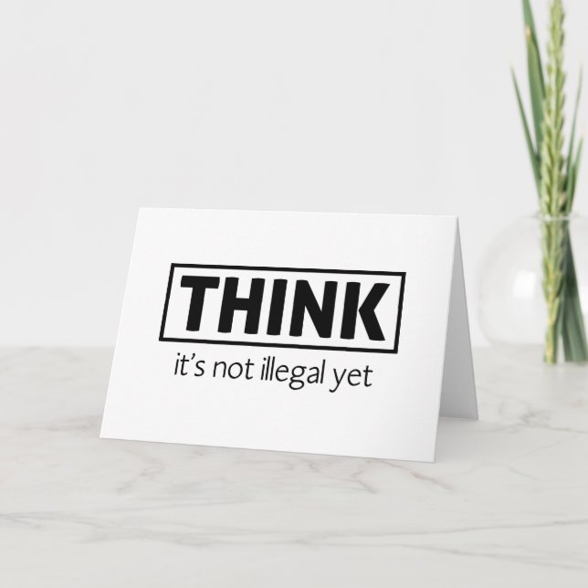 Inte olagligt tack kort (Framsida)