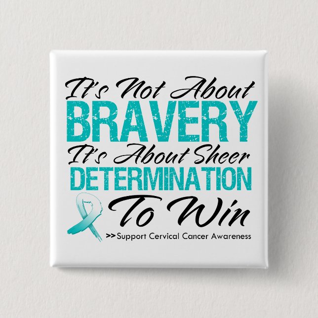 Inte om Bravery - Cervical Cancer Knapp (Framsida)