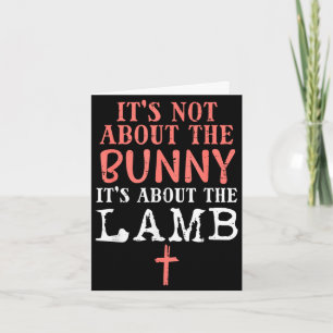 Inte om kaninen utan om lammet Jesus påskInte om Kort