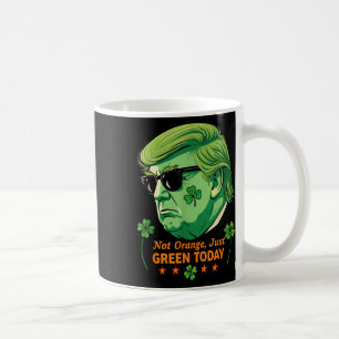 Inte Orange, bara Grönt - St. Patrick's Day Trump Kaffemugg
