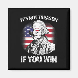 Inte orsak om du vinner George Washington US Flagg Magnet