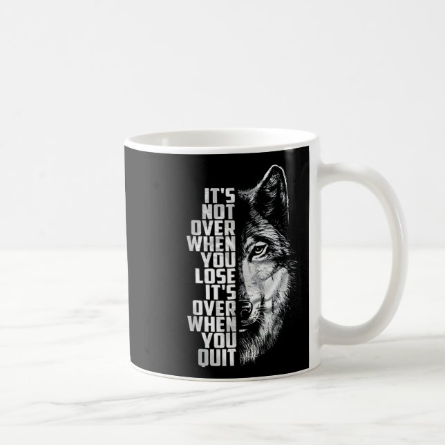 Inte över när man förlorar - över när man slutar v kaffemugg (Höger)