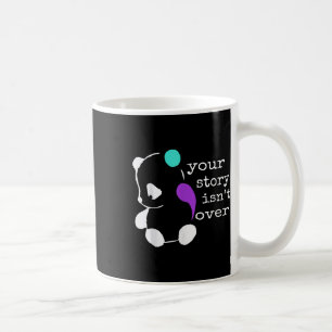 Inte över - Semikolon Gift Suicide Prevention Kaffemugg