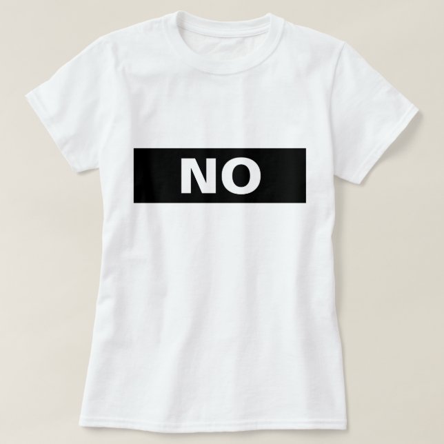 Inte på baksidan, två sidor t shirt (Design framsida)