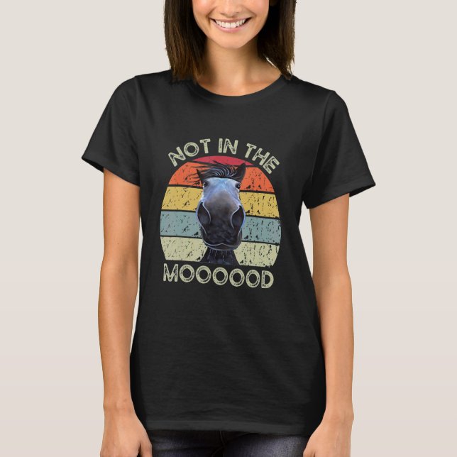 Inte På Humör Häst T Shirt (Framsida)