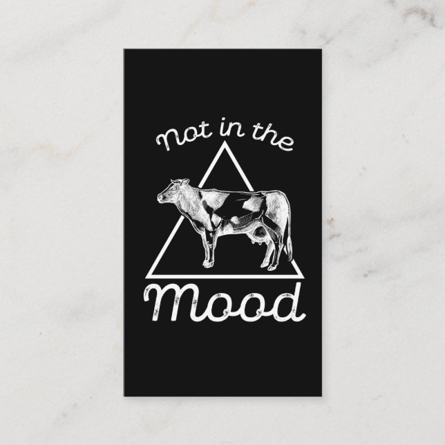 Inte på humör Humor Visitkort (Framsida)