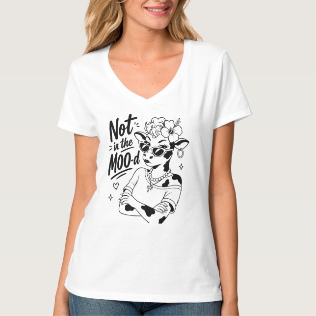 Inte på humör  t shirt (Framsida)