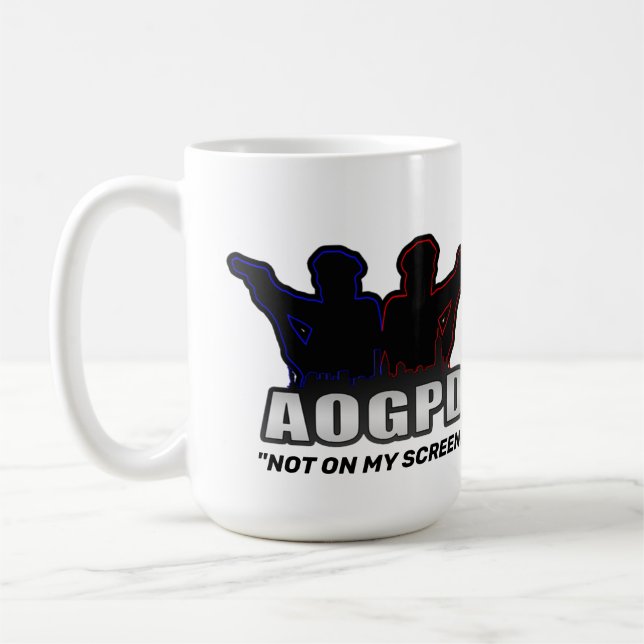 "INTE PÅ MIN SKÄRM MUGG" KAFFEMUGG (Vänster)