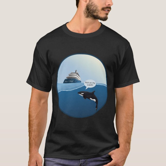 Inte på min vakt t shirt (Framsida)