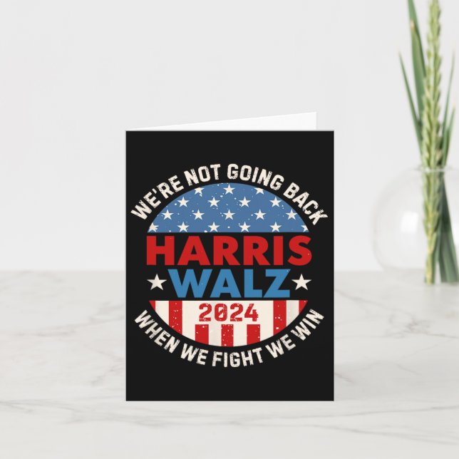 Inte på väg tillbaka Harris 2024 W 2024 Kort (Framsida)
