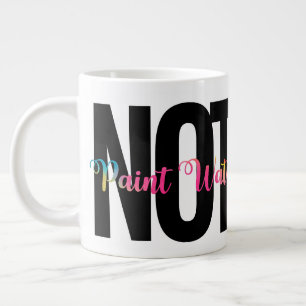 INTE Paint Vatten, Artist Humor, FUNNY Jumbo Mugg