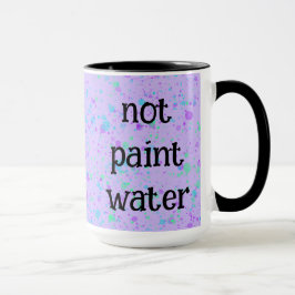 Inte Paint Vatten Funny Lila Splatter Coffee Mugg