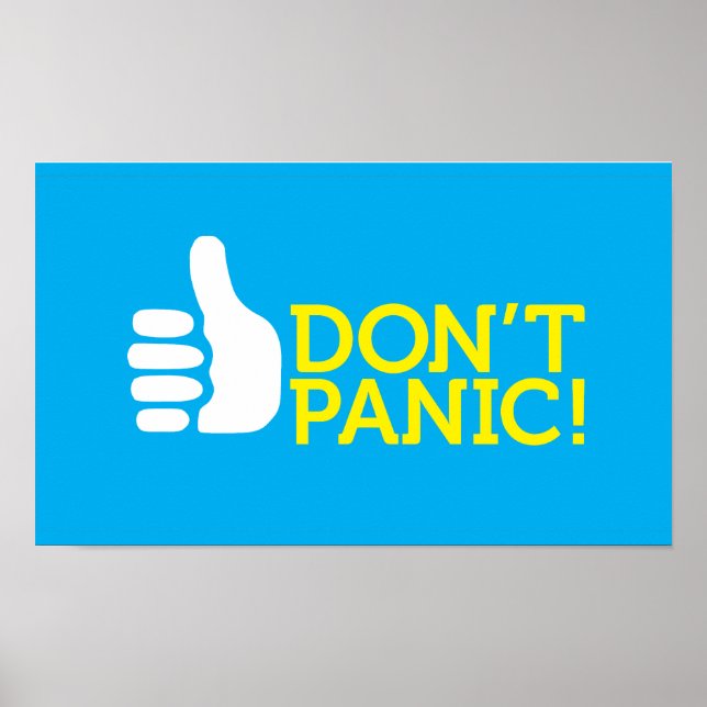 inte panik poster (Framsidan)