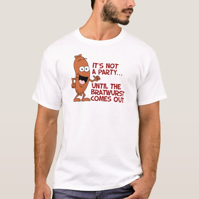 Inte Party Bratwurst Tee (Framsida)