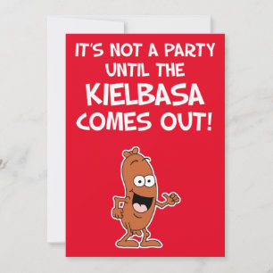 Inte Party förrän Kielbasa inbjudit Polen Inbjudningar