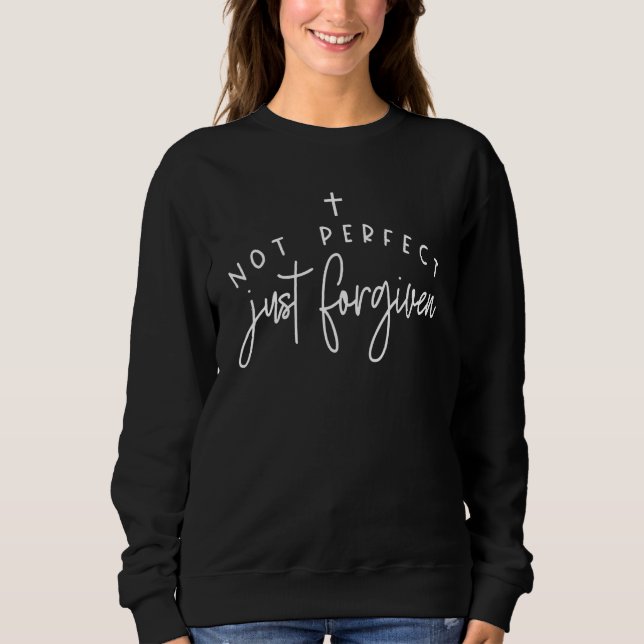 Inte perfekt bara för ett kristet team jesus eas t shirt (Framsida)