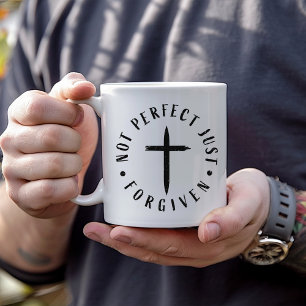 Inte Perfekt bara förut, tro inspirerad Mugg