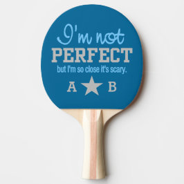 Inte perfekt beställnings- monogrampingpong pingisracket