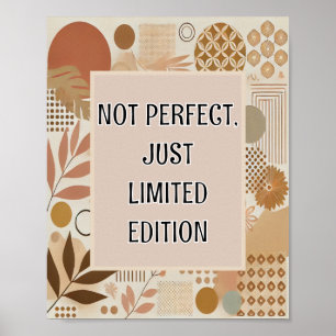 Inte Perfekt, Just Begränsad Edition Poster