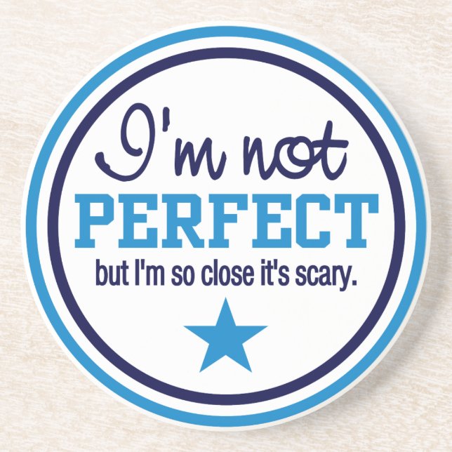 INTE PERFEKT kustfartyg - blått Underlägg Sandsten (Framsidan)