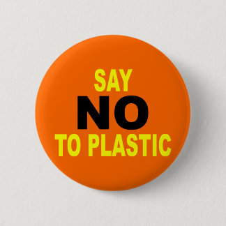 Inte plast- knapp