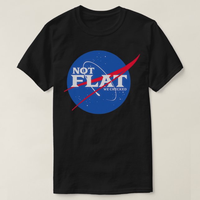 Inte platt vi har kontrollerat 21 t shirt (Design framsida)