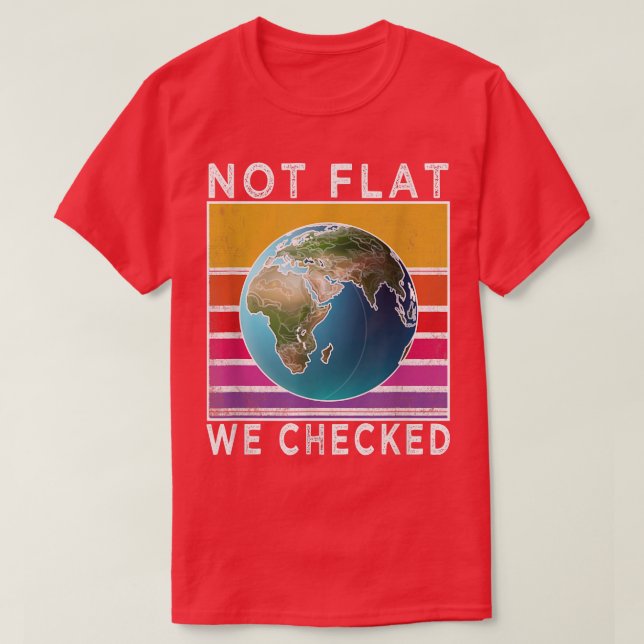Inte platta vi har kontrollerat den vackra planete t shirt (Design framsida)