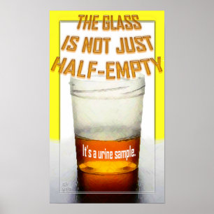 Inte precis till hälften tomt poster