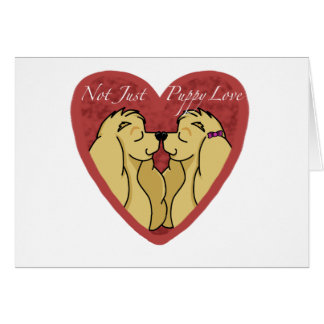 Inte precis valpkärlek hälsningskort