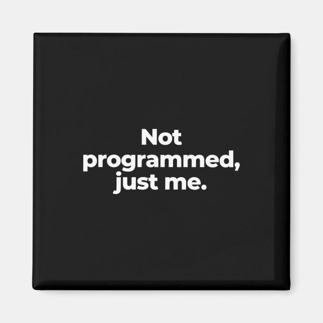 Inte programmerad magnet (Framsidan)