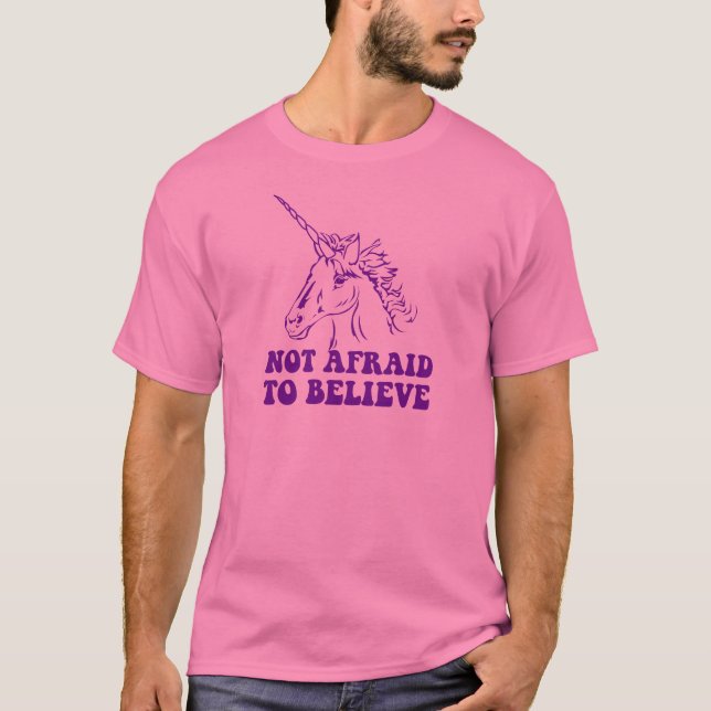 Inte rädd N.A.U.B att tro Unicorn Tröja (Framsida)