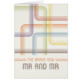 Inte rak design - Herr och Herr Hälsningskort