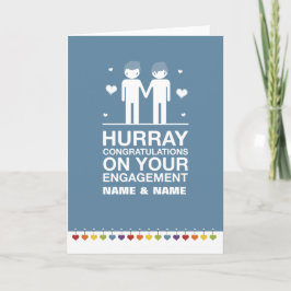 Inte rakt designförlovningkort meddelande