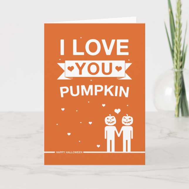 Inte Rakt utformat Halloween-kort Kort (Framsida)