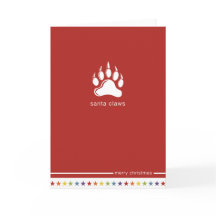 Inte Rakt utformat ’Santa Klo-kort’