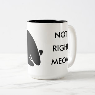 Inte rätt att jama kaffemuggen Två-Tonad mugg