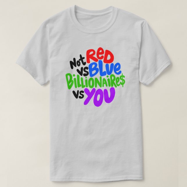 Inte Red Vs. Blue T Shirt (Design framsida)